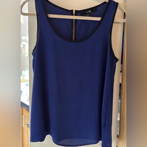EUC XXI NAVY WITH BLACK TRIM/BACK BLACK TRIM WITH GOLD ZIPPER